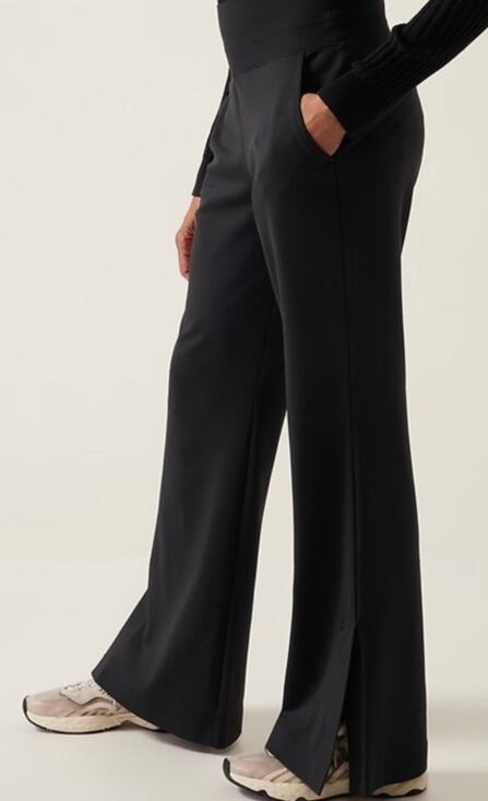 Athleta Pants - Athleta Black Venice Flare Pull on side slits Pants (Style #882675), Size medium